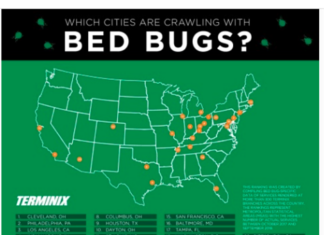 Top 25 Most Bed-Bug Infested Cities