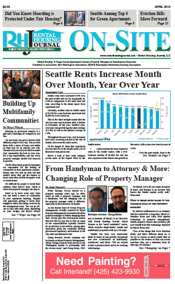 Rental Housing Journal Seattle On-Site Puget Sound Edition April 2019