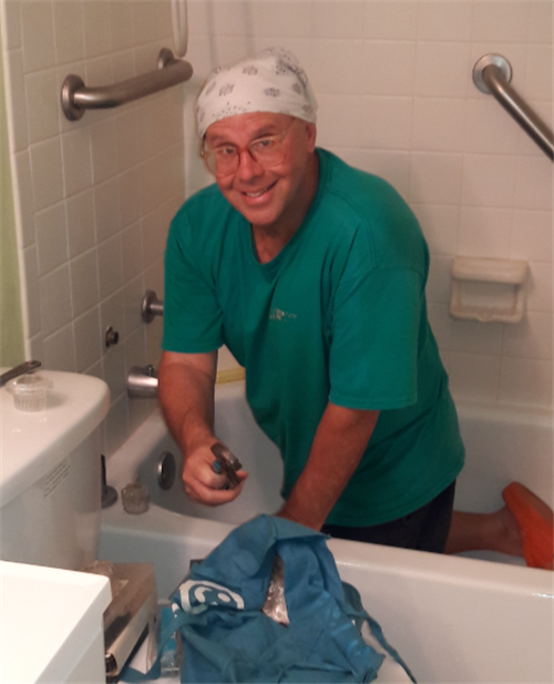 Landlord Hank at work himself one one of his rental properties. Ask him your question.