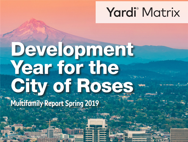Portland multifamily rent growth has cooled due to more than 5,000 units coming online in 2018 with rents increasing only 1.9% year-over-year through February,