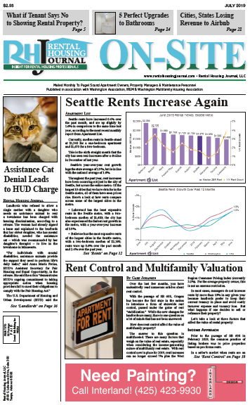 Rental Housing Journal Washington Seattle On-Site Puget Sound Edition July 2019