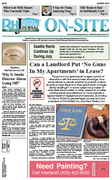 Rental Housing Journal Washington Seattle On-Site Puget Sound edition August 2019