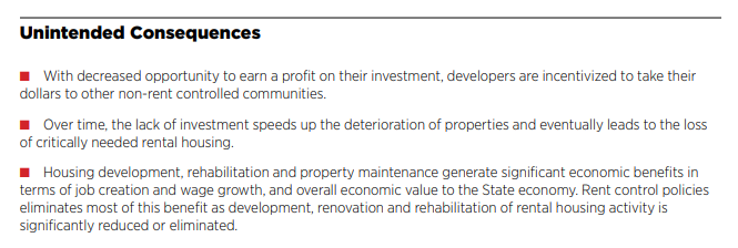 The unintended consequences of the controls