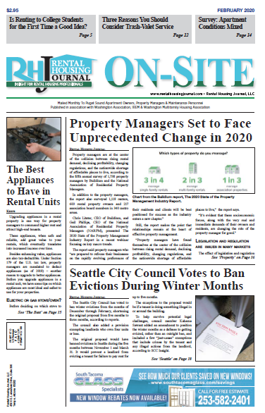 Seattle Washington On-Site Rental Housing Journal February 2020
