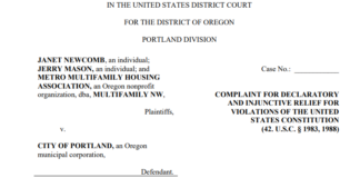 Multifamily NW and Landlords File Suit to Stop Portland’s New FAIR Rules