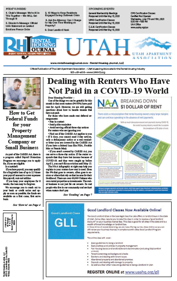 April 2020 Utah Rental Housing Journal
