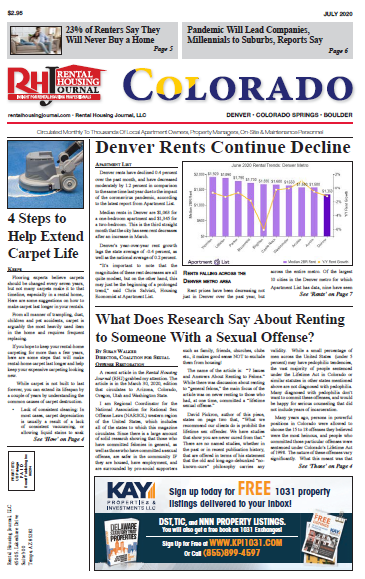 Rental Housing Journal Colorado July 2020