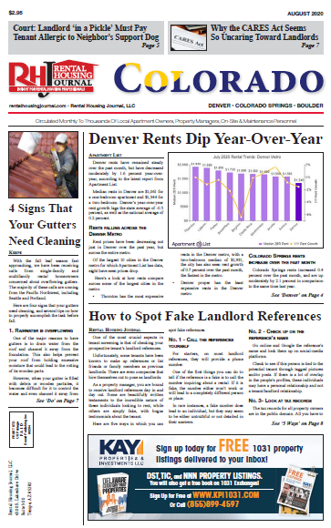 August 2020 Colorado Rental Housing Journal