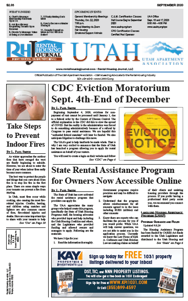 Utah Rental Housing Journal September 2020