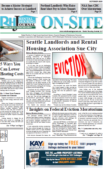 Seattle On-Site Rental Housing Journal October 2020