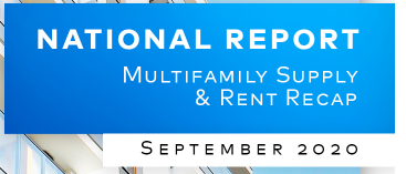 10-20-20 Yardi September multifamily report Yardi Matrix September report Affordable multifamily markets in high demand