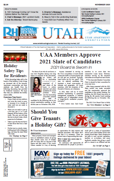 Utah Rental Housing Journal