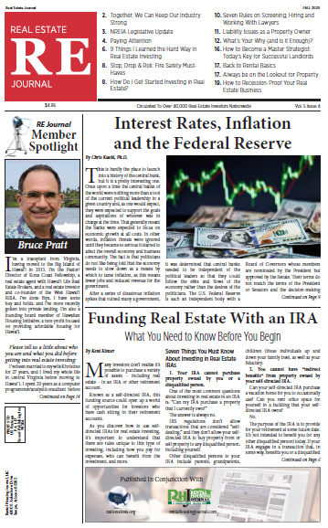 Fall 2020 The nationwide source of record for news and information about the real estate investing industry and real estate investors.