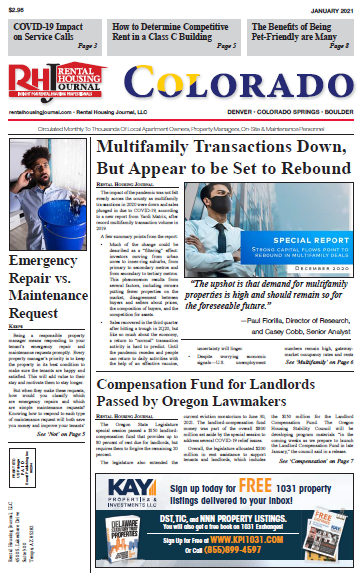 Colorado Rental Housing Journal January 2021