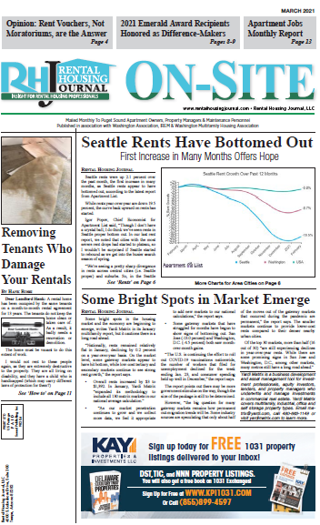 Seattle On-Site Rental Housing Journal March 2021