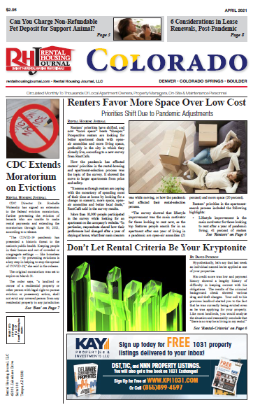 Colorado Rental Housing Journal April 2021