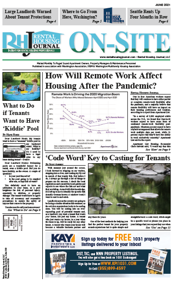 Seattle On-Site Puget Sound Edition Rental Housing Journal June 2021