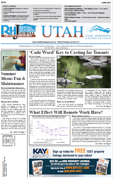 Utah Rental Housing Journal June 2021