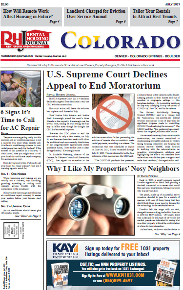 Colorado Rental Housing Journal July 2021