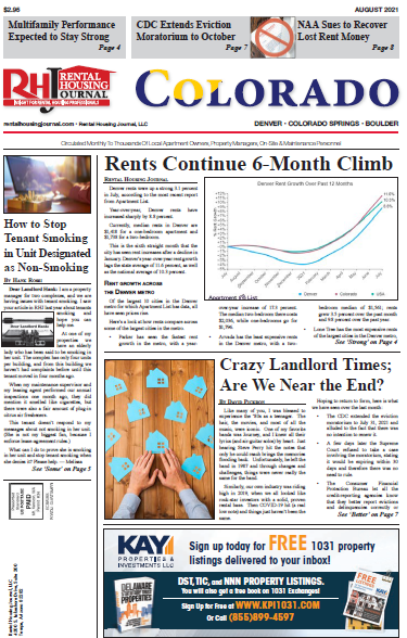 Colorado Rental Housing Journal August 2021