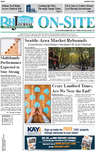 Seattle On-Site Rental Housing Journal August 2021