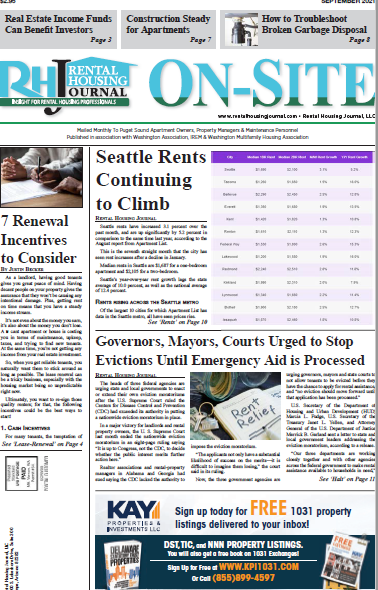 Seattle Puget Sound Rental Housing Journal September 2021