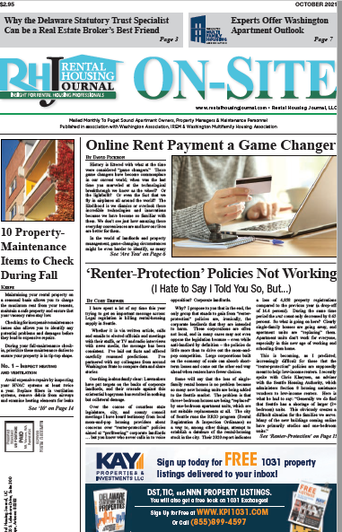 Seattle On-Site Rental Housing Journal helpful, useful content for rental property owners and managers
