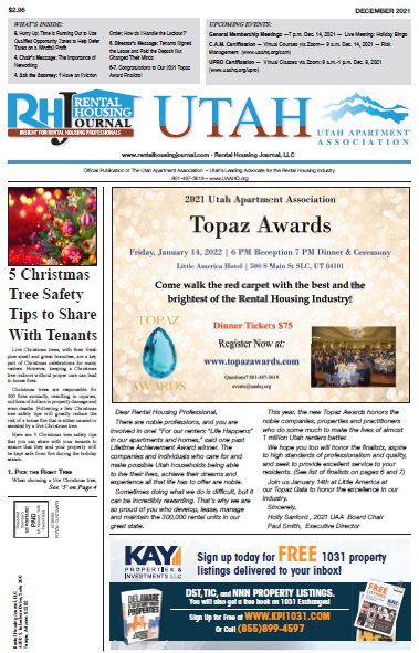 Utah Rental Housing Journal helpful, useful content for rental property owners and managers
