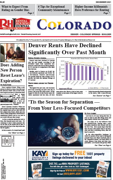 Colorado Rental Housing Journal helpful, useful content for rental property owners and managers