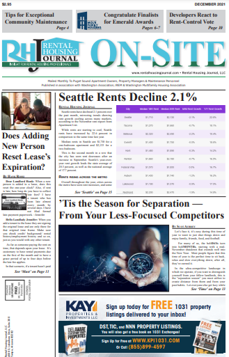Seattle On-Site December 2021 helpful, useful content for rental property owners and managers