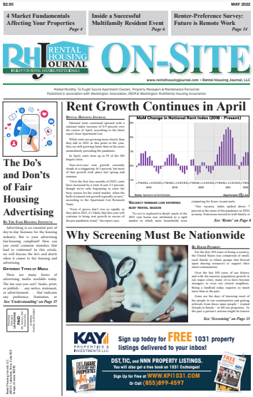 Seattle Rental Housing Journal helpful, useful content for rental property owners and managers