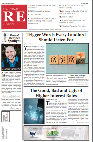 Real Estate Journal Spring 2022 from the National Real Estate Investors Association
