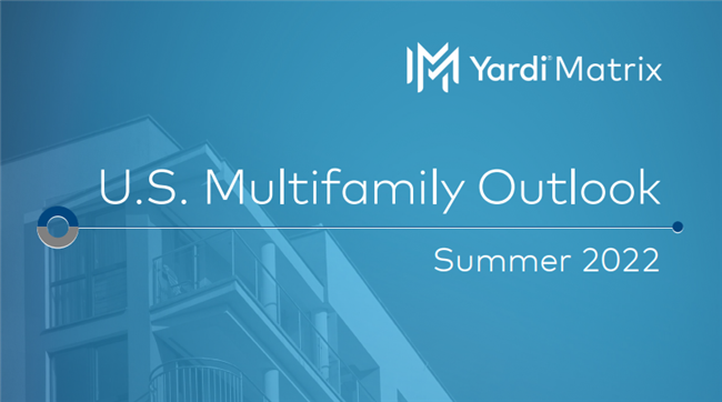 The multifamily outlook is still hopeful as rent increases are starting to slow as rent growth is getting moderated by soaring inflation, Yardi Matrix says in a summer report.