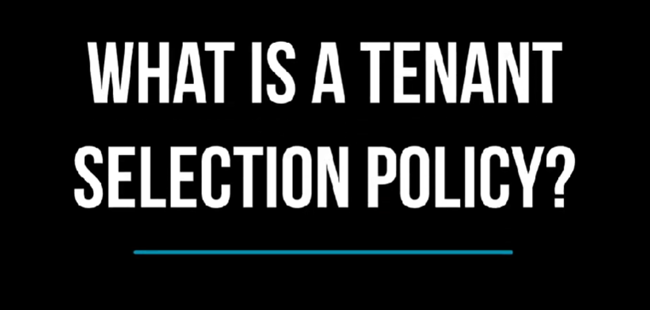 One sure way to increase the tenant selection process part 3 is by creating a tenant selection and screening policy says Rebekah Near