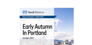 Portland rent growth has moderated and matches much for what is going on with rents across the U.S., Yardi Matrix says in the autumn report