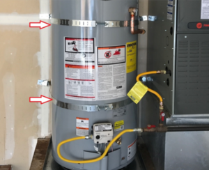 rental property maintenance plumbing and water heater secured with straps in earthquake prone areas of the country also check for mold and mildew