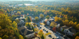 Rents are falling in most parts of the country but falling slower in many suburban communities than the rent drops seen in urban areas