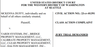 A lawsuit is charging 18 property management companies and Yardi Systems of rent-price fixing to increase rent prices across the country