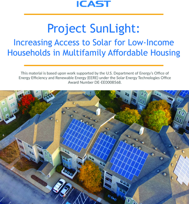 Technologies like solar and heat pumps help net operating income; reduce operations and maintenance costs for multifamily affordable housing