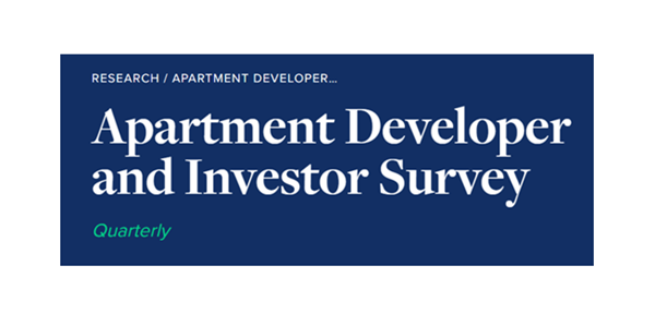 Apartment developers expect new starts to slow significantly now in the post-pandemic era as high interest rates have sidelined investors