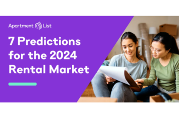 Here are 7 predictions for where the rental market is headed in 2024 from economists at Apartment List as the rental market has now cooled