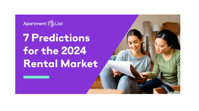 Here are 7 predictions for where the rental market is headed in 2024 from economists at Apartment List as the rental market has now cooled