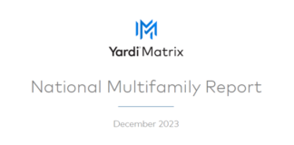 Multifamily rents extended their downward drop in December, falling for the fifth straight month, but finished 2023 with a slight annual gain