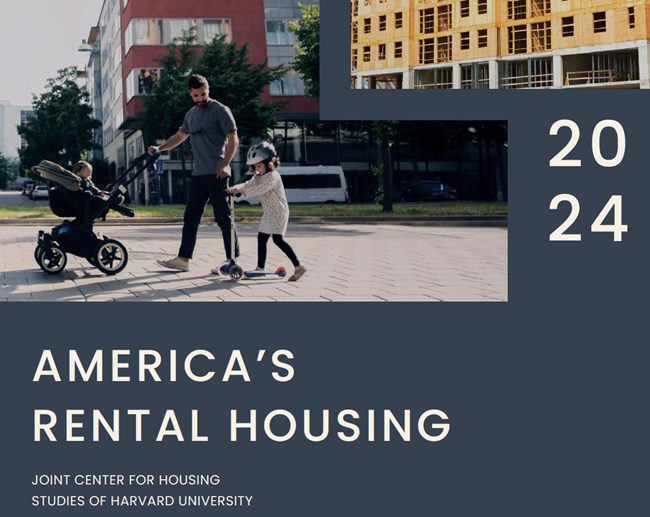 The Joint Center for Housing Studies of Harvard University has released their annual rental housing report showing a cooling rental market