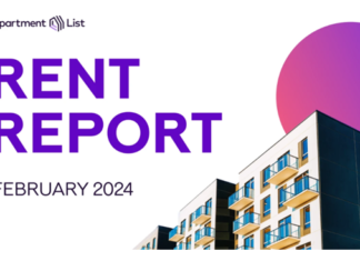 Winter Rent Dip Continues In January The winter rent dip continued in January as the nationwide median rent fell by 0.3 percent to $1,373 for six months of decline