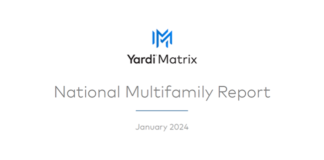 Multifamily rents leveled off nationally as the apartment supply pipeline has counteracted ongoing strong demand, Yardi Matrix says