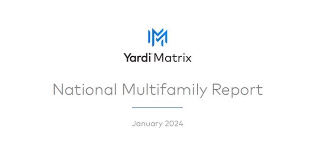 Multifamily rents leveled off nationally as the apartment supply pipeline has counteracted ongoing strong demand, Yardi Matrix says