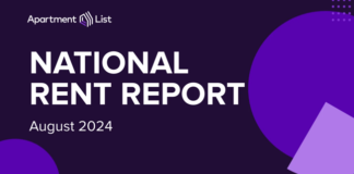 National rents fell 0.1% in August signaling the end of the rental market’s typical busy season, according to the September report