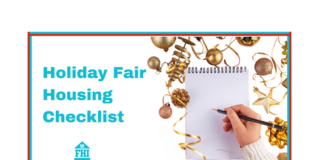 5 items on the holiday fair housing checklist to offer property managers a unique opportunity to demonstrate Fair Housing compliance.