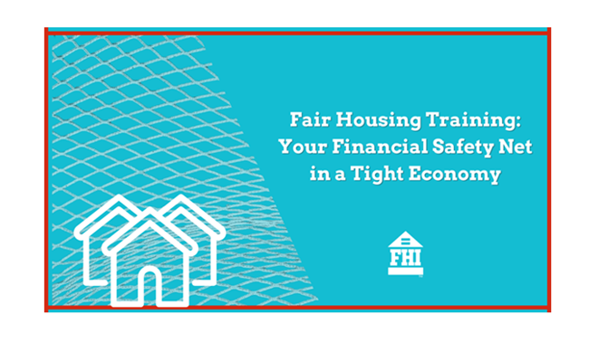 Fair housing training is a core part of operational risk management and resolving fair housing complaints can exceed the cost of training.
